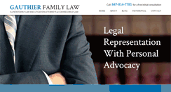 Desktop Screenshot of gauthierfamilylaw.com