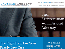Tablet Screenshot of gauthierfamilylaw.com